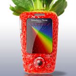 Strawberry Cell Phone